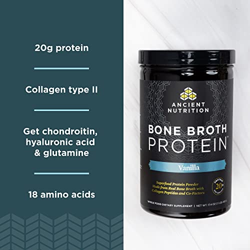 Vanilla Protein Powder with Real Chicken and Beef Bone Broth