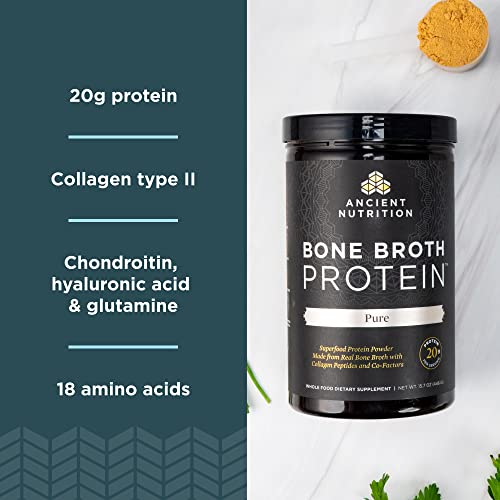 Real Bone Broth Protein Powder, Unflavored - 20g Protein