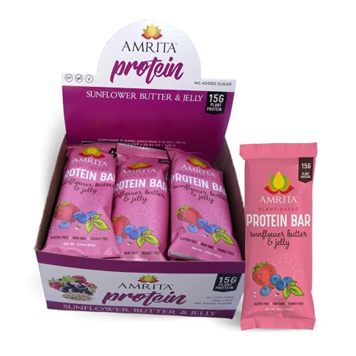 KETO and Paleo Friendly Nut Free Protein Bars (Sunflower Butter and Jelly)