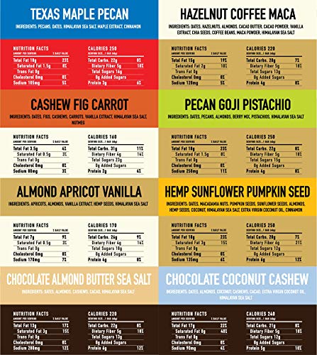 Thunderbird Paleo and Vegan Real Food Bars - Sampler Pack - Box of 15 - no Added Sugar, Grain-Free, Vegan, Non-GMO