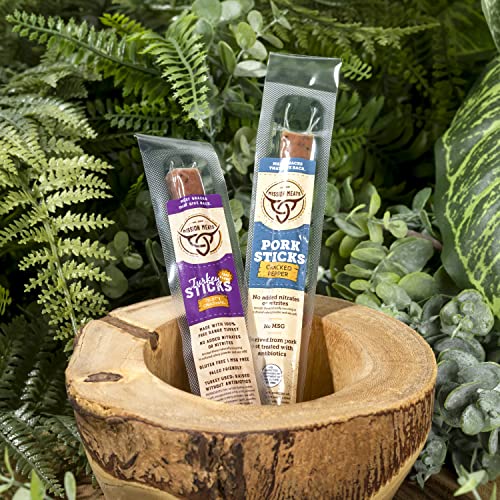 Mission Meats Whole30 Gift Box Variety Box Sugar Free Keto Snacks Grass Fed Beef Sticks Whole 30 Paleo Healthy Snacks Snack Box Meat Sticks Beef Jerky Zero Sugar Protein Snacks Meat Gift Basket Stocking Stuffer