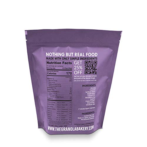 Granola Bakery - Keto Chocolate Paleo Granola Cereal, 4g Net Carb, 10.6Oz Bag - Healthy Low Carb Fat Bomb Snack, Gluten Free, Grain Free, Organic Natural Ingredients