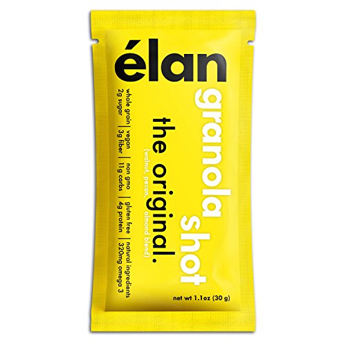 ELAN Heart Healthy Nut Cluster Granola - Low Sugar Snack, Gluten Free Cereal - Low Carb Whole Grain Breakfast To Go - Nutty Single Serve Oatmeal (Coconut Almond Pecan Walnut, 12 Pack)