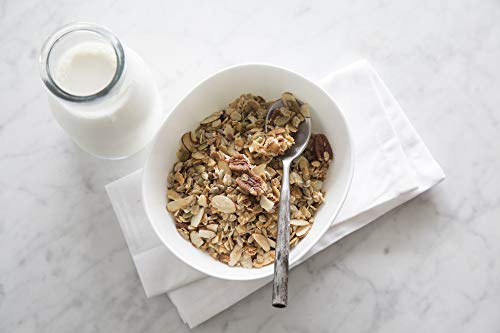 ELAN Heart Healthy Nut Cluster Granola - Low Sugar Snack, Gluten Free Cereal - Low Carb Whole Grain Breakfast To Go - Nutty Single Serve Oatmeal (Coconut Almond Pecan Walnut, 12 Pack)
