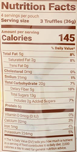 Trail Truffles Peanut Butter Cup Protein Bites (Single Pack)