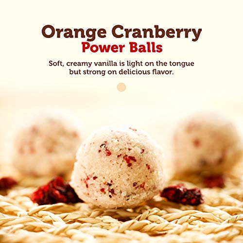 Paleo Angel Power Balls Healthy Paleo Approved Gluten Free AIP Protein Snack Bars (Orange Cranberry 4-Pack)