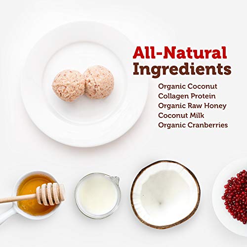 Paleo Angel Power Balls Healthy Paleo Approved Gluten Free AIP Protein Snack Bars (Orange Cranberry 4-Pack)