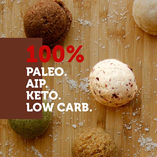 Paleo Angel Power Balls Healthy Paleo Approved Gluten Free AIP Protein Snack Bars (Orange Cranberry 4-Pack)