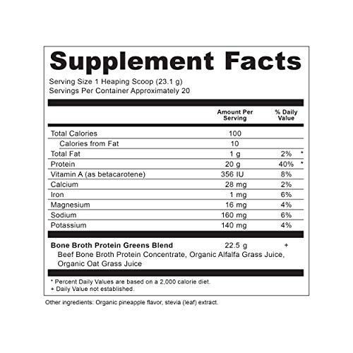 Ancient Nutrition Pineapple Greens Protein Powder - 20 Servings