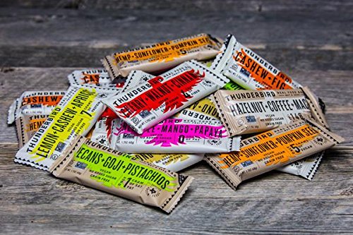 Thunderbird Paleo and Vegan Snacks Variety Pack - Real Food Energy Bars - Fruit & Nut Nutrition Bars - No Added Sugar, Grain and Gluten Free, Non-GMO, 15 Pack