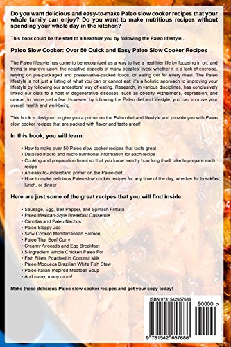 Paleo Slow Cooker: Over 50 Quick and Easy Paleo Slow Cooker Recipes