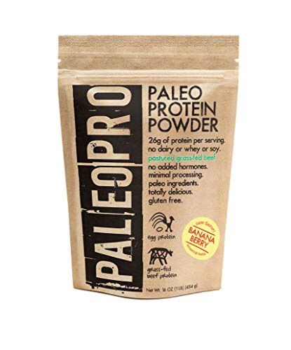 PaleoPro - Paleo Protein Powder - Gluten Free, no Dairy, no whey, no Soy, pastured Grass-fed Beef, no Added Hormones, Minimal Processing, Paleo Ingredients, Delicious Taste - 1lb/454g