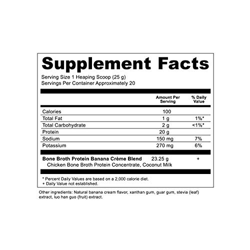 Ancient Nutrition Bone Broth Protein, Banana Creme Flavor