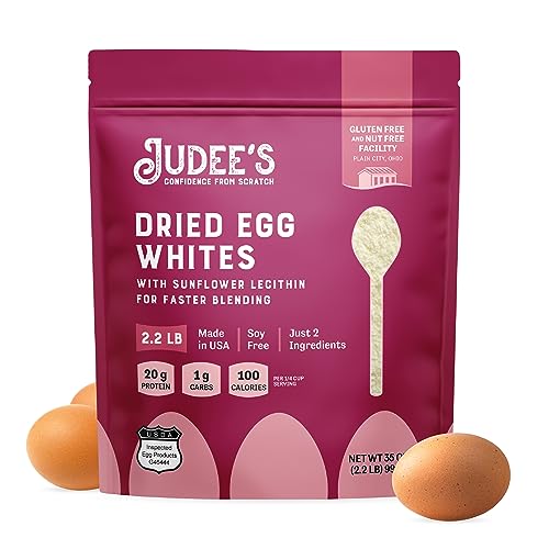 Egg White Protein Powder (2.2 LBS)(Non-GMO,Soy Free), Made in USA, Produced from the Freshest of Eggs (4 lb and 44 lb Bulk Size Options Also Available Click to See)