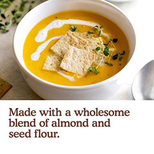 Simple Mills Almond Flour Crackers, Smoky BBQ Cheddar, Gluten Free, Flax Seed, Sunflower Seeds, Corn Free, Good for Snacks, Made with whole foods, 3 Count (Packaging May Vary)