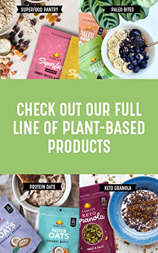 Amrita High Protein Gluten Free Bars with 15g Protein per Paleo Bar, Full of Iron Calcium & Vitamins A and D, No Sugar, Non-GMO, Pack of 12 Bars (Chocolate Maca)