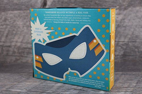 Thunderkids Paleo and Vegan Snacks - Real Food Kids Bars - Box of 5 - No Added Sugar, Grain and Gluten Free, Whole 30, Non-GMO (Chocolate Chip Cookie)