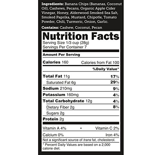 Paleo Snack Mix Bubbas Fine Foods Variety Pack, 3 Flavors,7 Ounce,(Pack of 3)