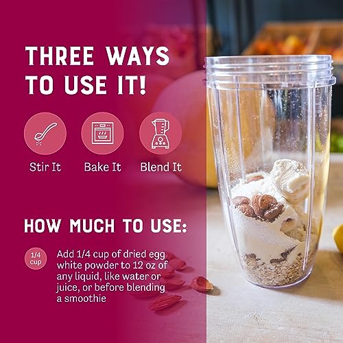 Egg White Protein Powder (2.2 LBS)(Non-GMO,Soy Free), Made in USA, Produced from the Freshest of Eggs (4 lb and 44 lb Bulk Size Options Also Available Click to See)