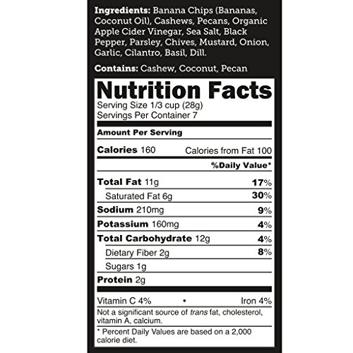 Paleo Snack Mix Bubbas Fine Foods Variety Pack, 3 Flavors,7 Ounce,(Pack of 3)