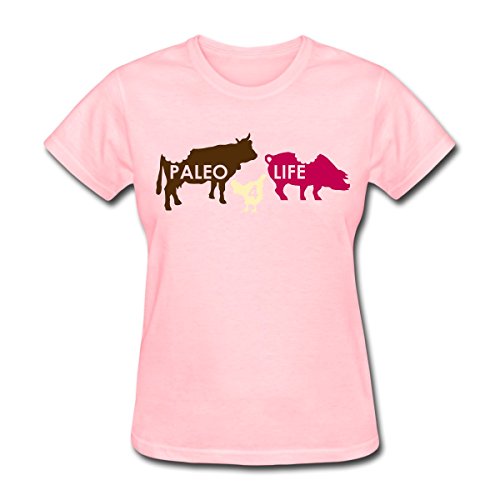 Paleo For Life Women's T-Shirt, 2XL, pink