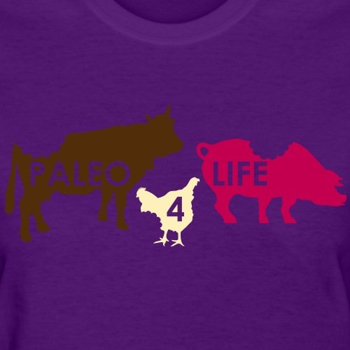 Paleo For Life Women's T-Shirt - Purple, Size M