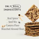 Julian Bakery Paleo Thin Crackers (Salt-Pepper) (Organic)(Low Carb)(Grain-Free)(Gluten-Free) (1 Pack)