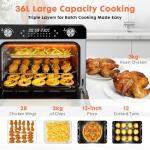 36L Air Fryer Oven with Rotisserie & Grill