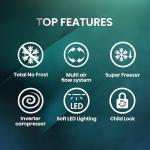 Hisense 578L Side-by-Side Fridge Freezer with Dispenser