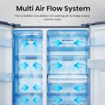 Hisense 578L Side-by-Side Fridge Freezer with Dispenser