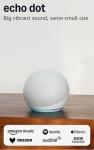 Echo Dot Bluetooth Smart Speaker with Alexa - Glacier White