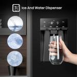 Hisense Black Side-by-Side Fridge Freezer with Ice Dispenser