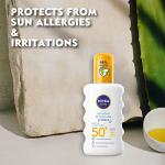 NIVEA Sensitive Sun Spray with SPF50 and Aloe Vera