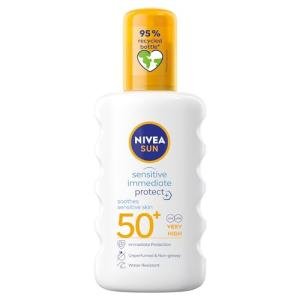 NIVEA Sensitive Sun Spray with SPF50 and Aloe Vera