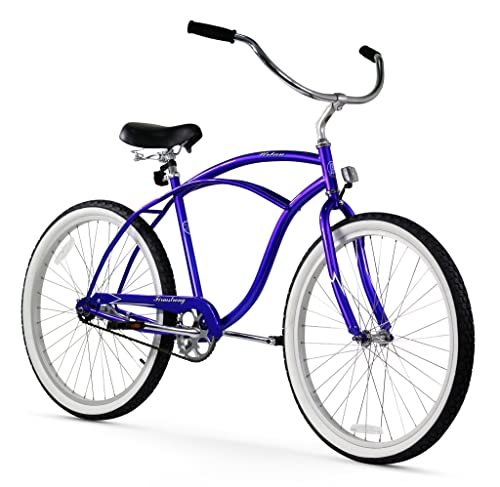 Firmstrong Urban Man Beach Cruiser Bike, Mens Bicycle 26-Inch, 1-Speed, Royal Blue