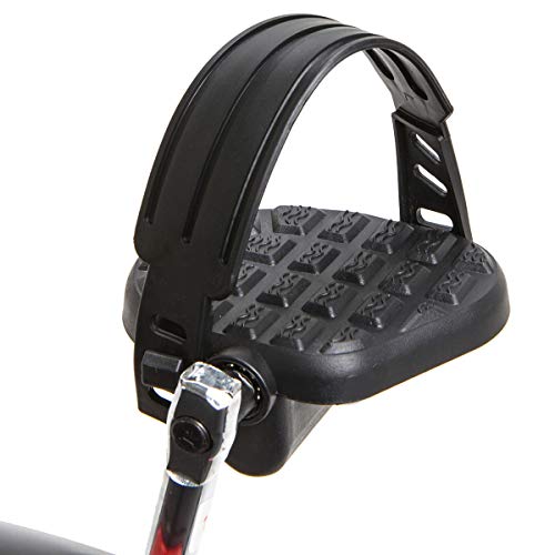 XtremepowerUS Deluxe Recumbent Fitness Exercise Bike 8 Level Magnetic Adjustable Resistance Cushion Seat Pulse Grip, Black