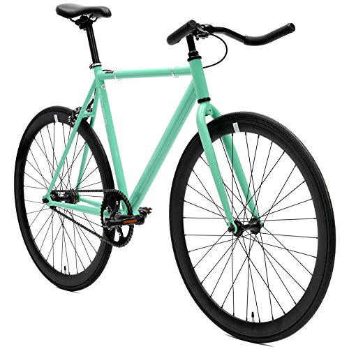Critical Cycles Classic Fixed-Gear Single-Speed Track Bike with Pursuit Bullhorn Bars