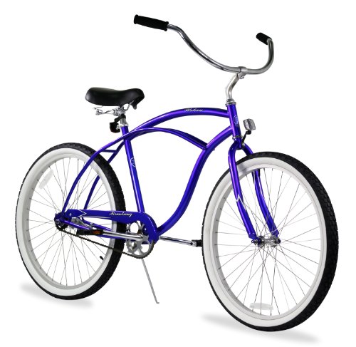 Firmstrong Urban Man Beach Cruiser Bike, Mens Bicycle 24-Inch, 1-Speed, Royal Blue
