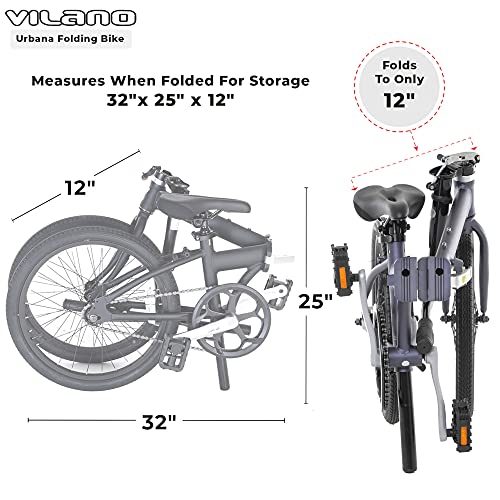 Vilano Urbana Single Speed Folding Bike