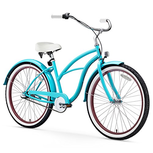 Teal Women's 26" Beach Cruiser Bicycle, 3-Speed