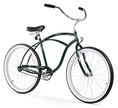 Firmstrong Urban Man Beach Cruiser Bike, Mens Bicycle 26-Inch, 1-Speed, Emerald Green