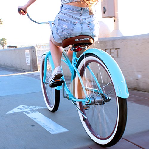 Teal Women's 26" Beach Cruiser Bicycle, 3-Speed