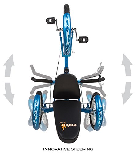Mobo Cruiser Triton Pro Adult Recumbent Trike. Pedal 3-Wheel Bicycle. 16 Inches. Adaptive Tricycle for Teens to Seniors