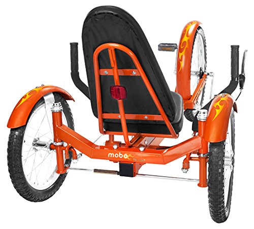 Mobo Cruiser Triton Pro Adult Tricycle for men & women. Beach Cruiser Trike. Adaptive 3-Wheel Bike , Orange, 28 x 29 x 48 inches (61” extended)