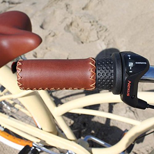 sixthreezero Women's 3-Speed 26-Inch Beach Cruiser Bicycle, Scholar Cream w/Brown Seat/Grips