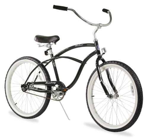 Firmstrong Urban Man Beach Cruiser Bike, Mens Bicycle 24-Inch, 1-Speed, Black