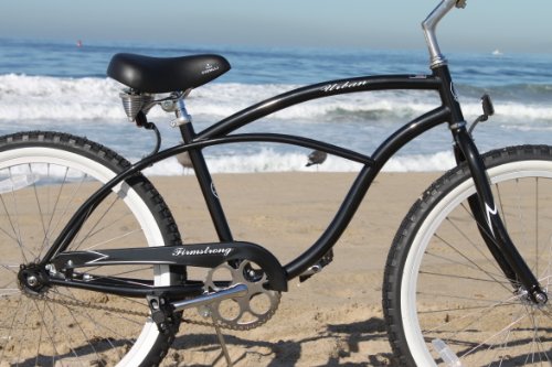 Firmstrong Urban Man Beach Cruiser Bike, Mens Bicycle 24-Inch, 1-Speed, Black