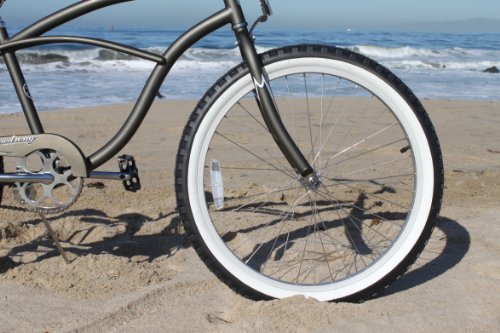 Firmstrong Urban Man Beach Cruiser Bike, Mens Bicycle 24-Inch, 1-Speed, Matte Grey