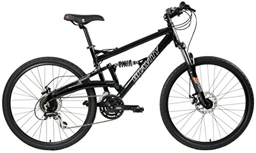 GRAVITY FSX 1.0 Dual Full Suspension Mountain Bike with Disc Brakes(Black, 19in)