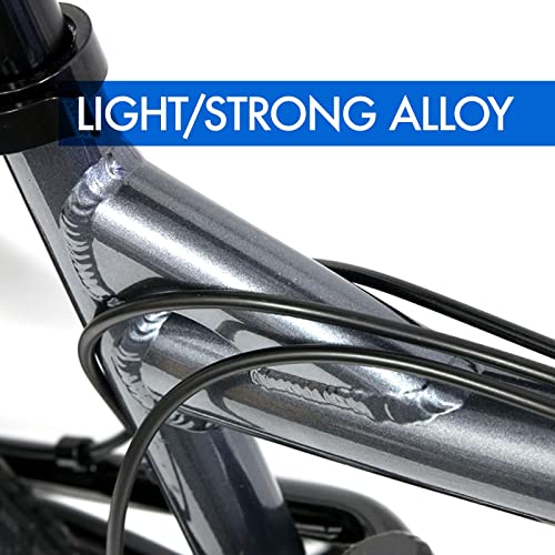 GRAVITY 2023 FSX 1.0 Dual Full Suspension Mountain Bike with Disc Brakes (Yellow, 15in)